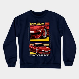 Classic Mazda RX-7 Crewneck Sweatshirt